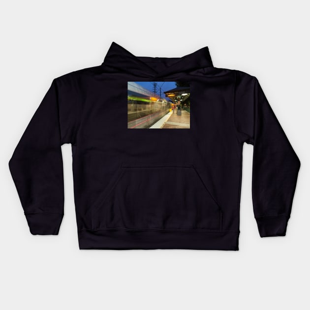 Northbound To Pasadena Kids Hoodie by MCHerdering